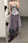 Marc Le Bihan tulle skirt purple black 2591 viollen black